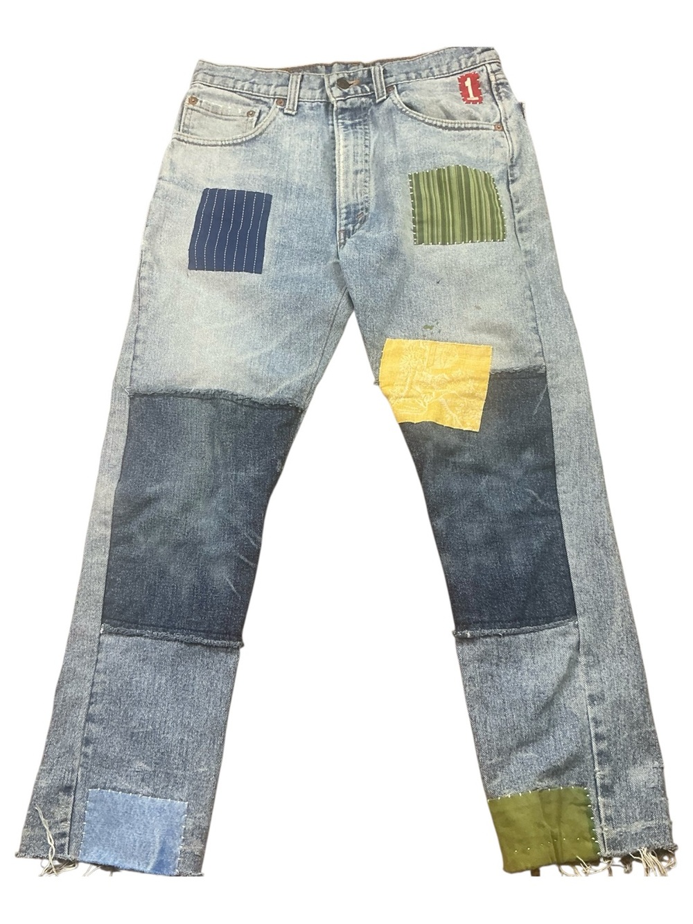 Vintage Levi’s 554 90s patchwork jeans 30 x 27 USA Made